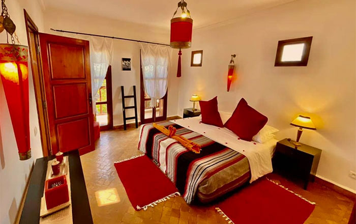 Chambre privative riad de luxe sidi kaouki retraite Boxe et surf